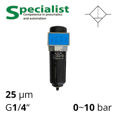 Фільтр стисненого повітря 1/4″ 25 мкм SA-FU20-08