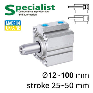 Компактний пневматичний циліндр серії SC-SDA